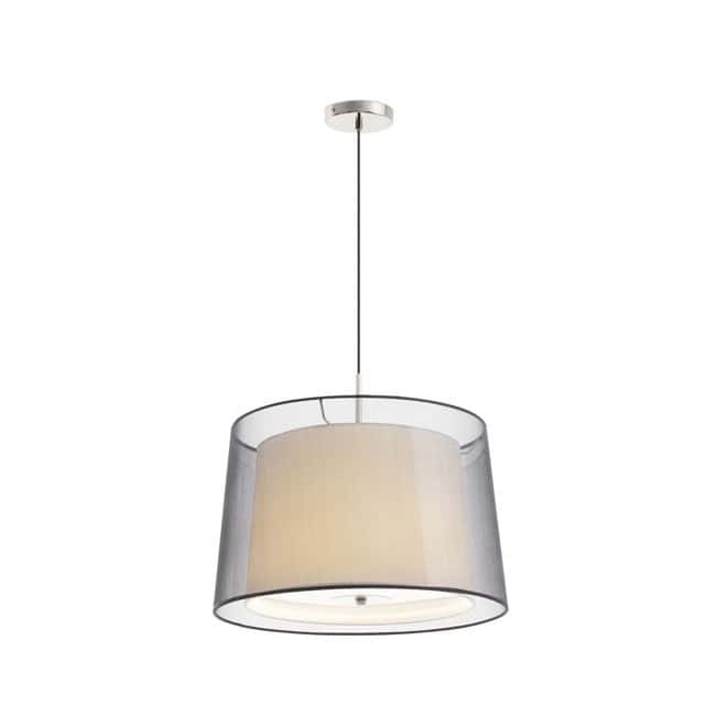 Lampe de susepnsion double abat-jour Saba (3 lumières) Lampe de susepnsion double abat-jour Saba (3 lumières)