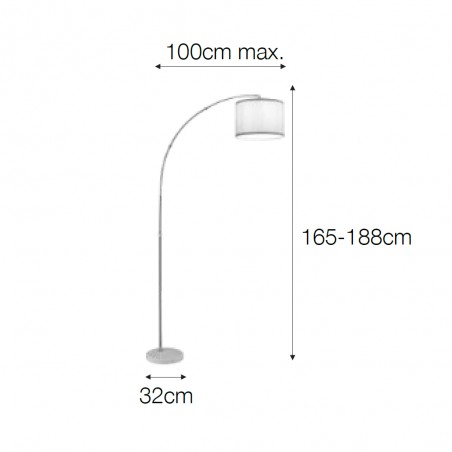 Lampadaire Bordeaux