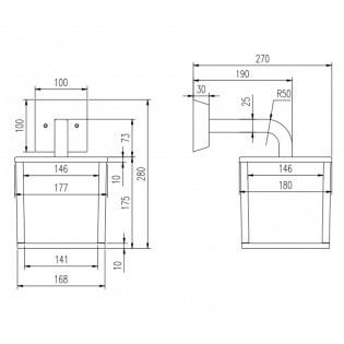 Applique d'extérieur Led Cubango (4,9W)