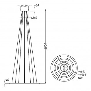 Lampe a suspensión Led Durban (75W)