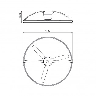 Ventilador de techo LED Nepal (75W)