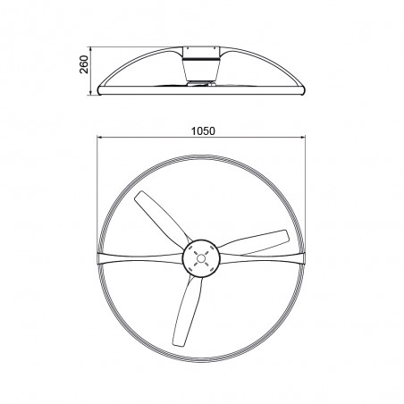 Ventilador de techo LED Nepal (75W)