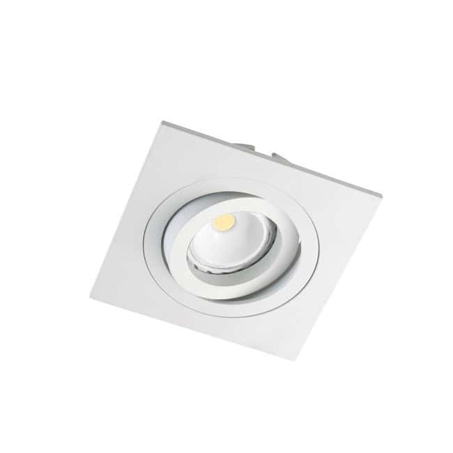 Kit 3 Projecteurs LED Spot encastrés carré blanche