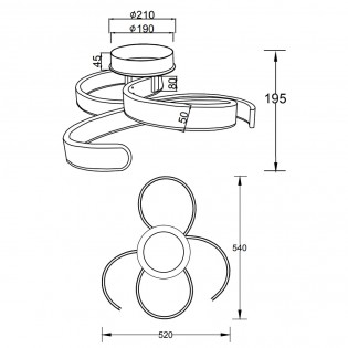Plafonnier Led Francis (40W)
