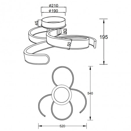Plafonnier Led Francis (40W)