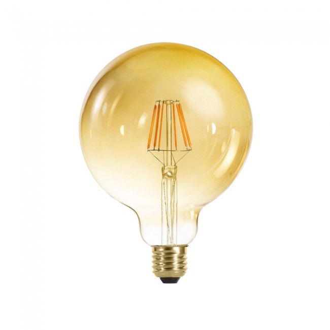 Ampoule LED ballon 125 caramel (6W-chaude)