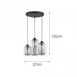 Lampé de suspension Flota Multicolore (3 lumieres)