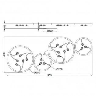 Plafonnier Led Groovy (37W)