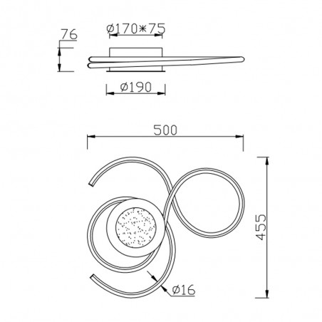 Plafonnier Led Jive (36W)