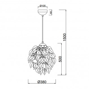 Lampe a suspension Leavy