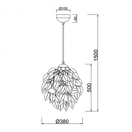 Lampe a suspension Leavy