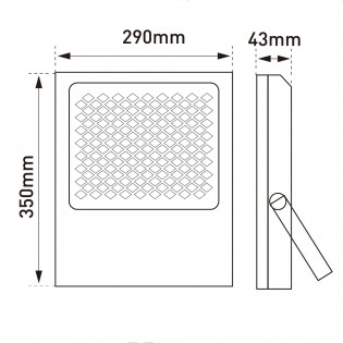 Projecteur solaire à LED pour l'extérieur Bee (300W)