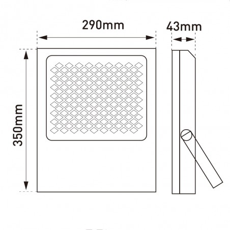 Projecteur solaire à LED pour l'extérieur Bee (300W)
