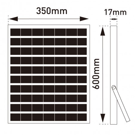 Projecteur solaire à LED pour l'extérieur Bee (300W)
