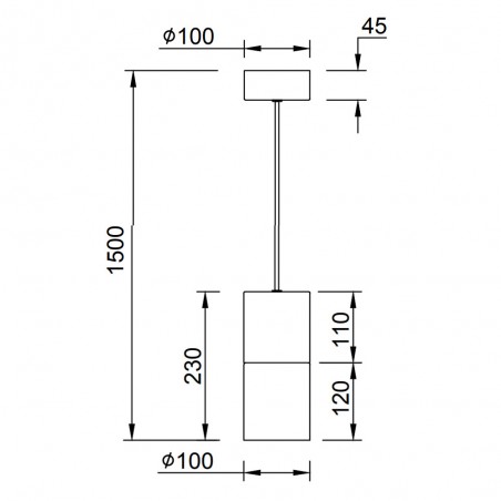 Lampe a suspension Robin