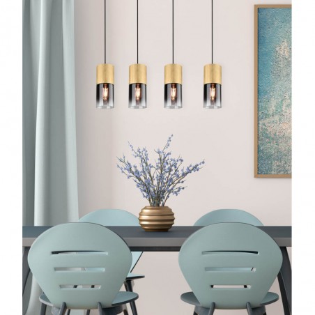 Lampe a suspension Robin (4 Lumieres)