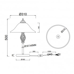Lampe a poser Rustica