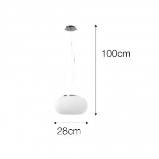 Lampe de plafond Opalina