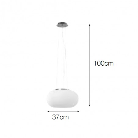 Lampe de suspension Opalina