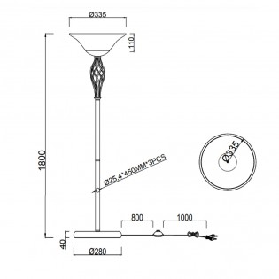 Lampadaire Rustica