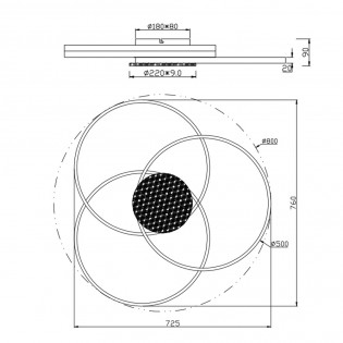 Plafonnier Led Sedona (40W)