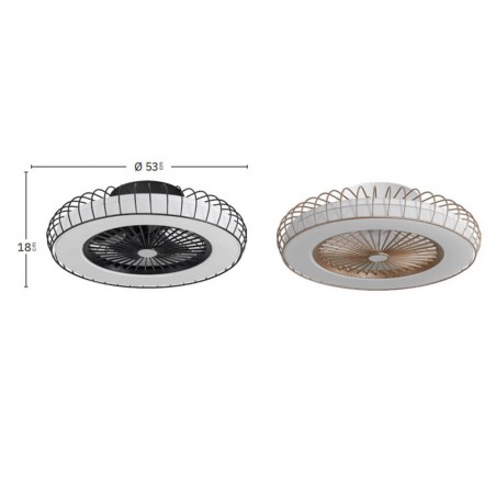 Ventilateur plafonnier LED Albonez CCT (72W)
