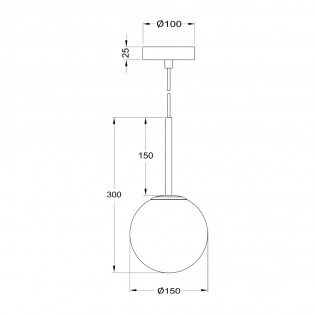 Lampe de plafond Basic Form Or