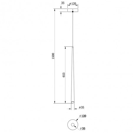 Lampe de plafond á LED Cascade (8W)