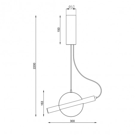 Suspension á LED Enigma (5W)