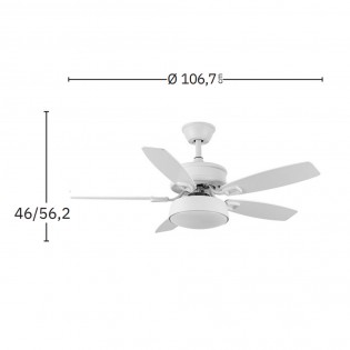 Ventilateur de plafond Led Braw CCT (30W)