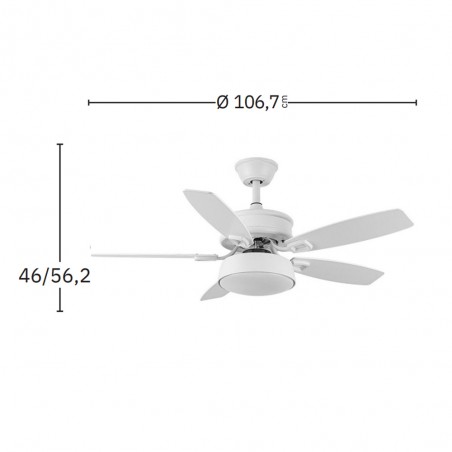 Ventilateur de plafond Led Braw CCT (30W)