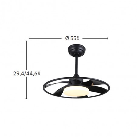 Ventilateur de plafond LED Celsius CCT (26W)