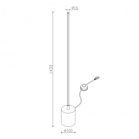 Lampadaire á LED Flow Smart (25W)