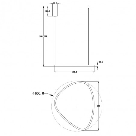 Suspension á LED Glint (24W)