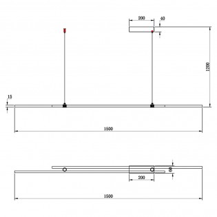Suspension á LED Halo (48W)