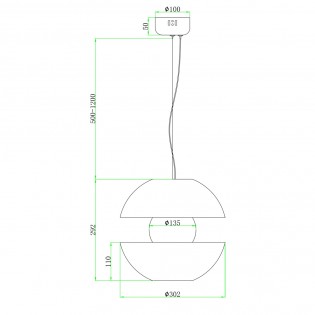 Suspension á LED Rebel (6W)