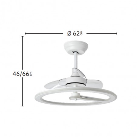 Ventilateur de plafond LED Chom CCT (110W)