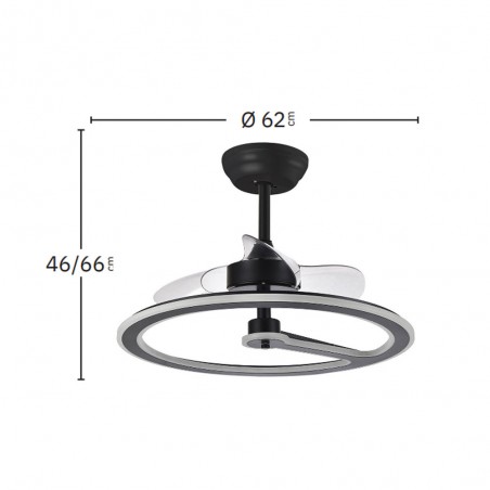 Ventilateur de plafond LED Chom CCT (110W) II