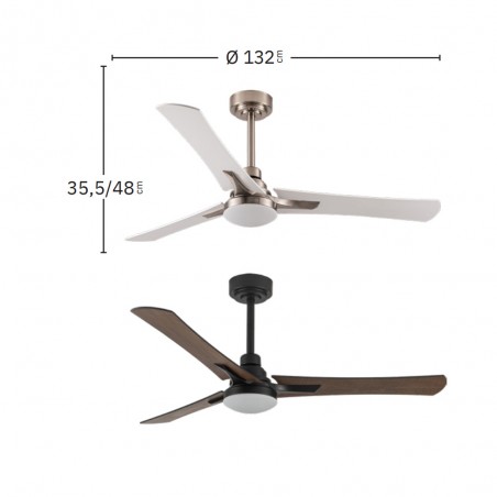 Ventilateur de plafond LED Coro CCT (22W)