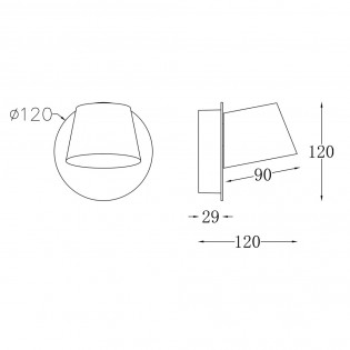 Applique LED avec interrupteur Pixel (7W)