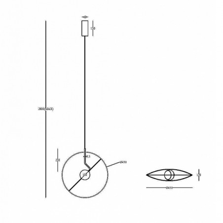 Lampe suspendue á LED Reflex (14W)
