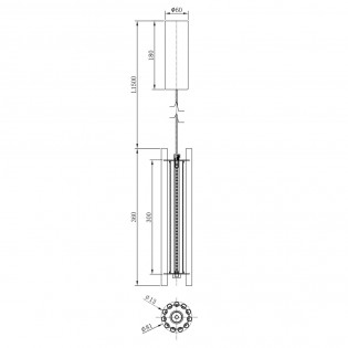 Lampe de plafond á LED Sonata (12W)