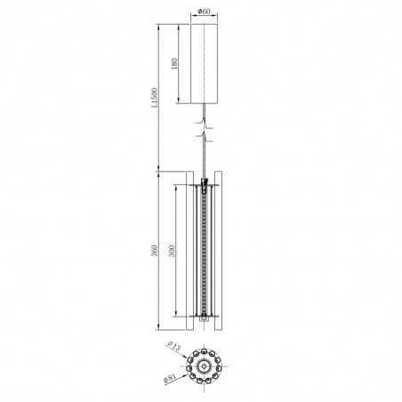 Lampe de plafond á LED Sonata (12W)