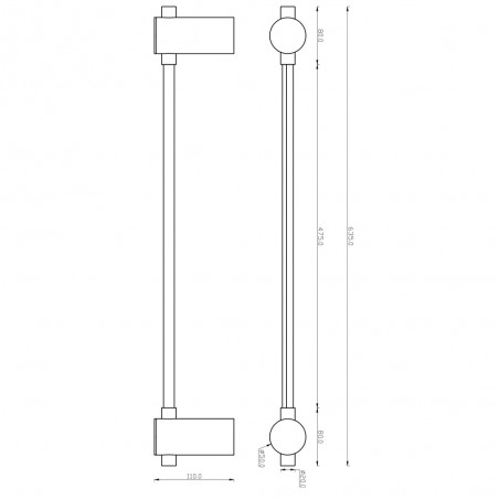 Applique Murale á LED Rotta (6W)