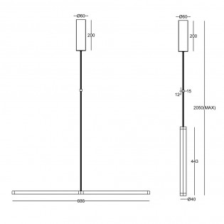 Suspension á LED Supersymmetry (18W)