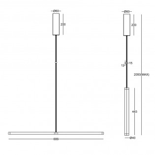 Suspension á LED Supersymmetry (18W)