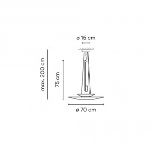 Lampe de plafond á LED Flamingo (16,8W)