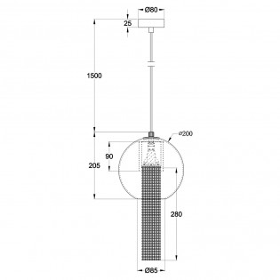 Lampe de plafond Flusso