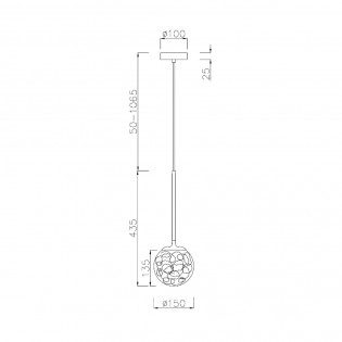 Lampe de plafond Ligero