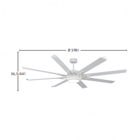 Ventilateur de plafond Led Grado (30W)
